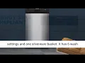 Danby 18 Built in Dishwasher 8 Place Settings 6 Wash Cycles and 4 Temperature Sanitize Option