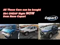 All of these cars here can be bought RIGHT NOW from Reno Copart!