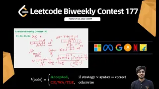 Leetcode Biweekly Contest 177 Q1 Q2 Q3 Q4 P C Maths C Hard Biweekly Watch 2X
