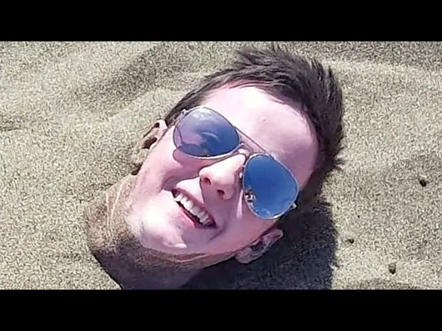 I Found A Wild Mr Busco BARRIED In The SAND!