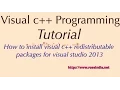 How to install visual c redistributable packages for visual studio 2013