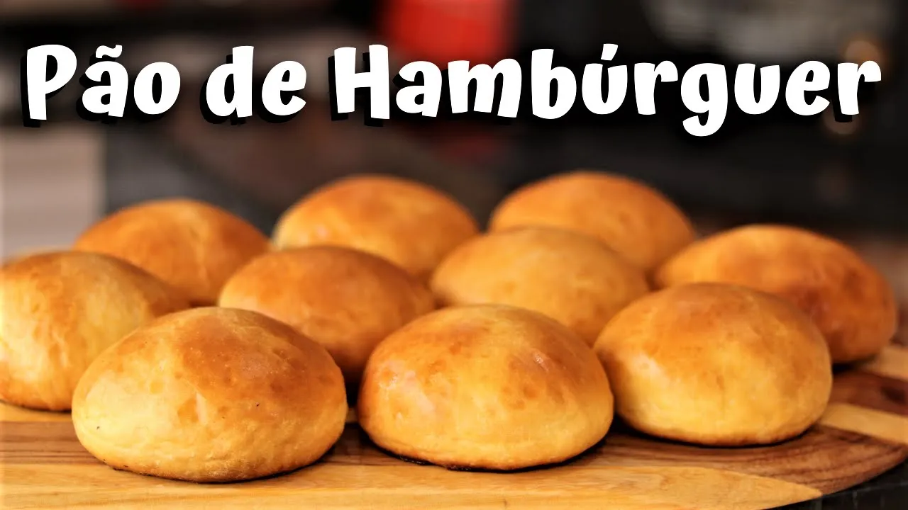 Como Fazer o MELHOR PÃO DE HAMBURGUER | Pão Caseiro Para Hamburguer Gourmet 🍔. 