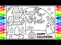 HAPPY HALLOWEEN How to Draw Halloween Characters for Kids Halloween Coloring Pages for Kids