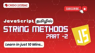 JavaScript Tutorial for Beginners String Methods Part 2