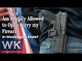 Am I Really Allowed to Open Carry My Firearm in Washington State