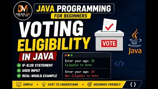 Java Program to Check Voting Eligibility