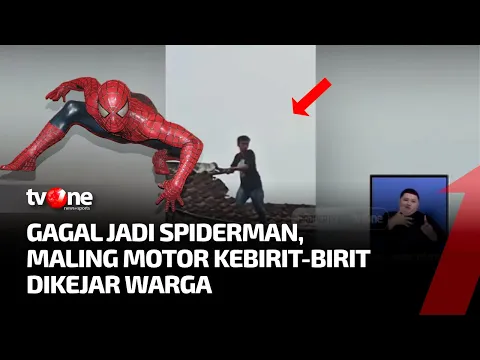 Lari Ke Atap Rumah Warga, Maling Motor di Lumajang Babak Belur Dihakimi Warga