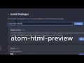 How To Live Html Webpage in Atom Editor 2020