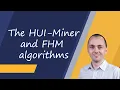 The HUI-MINER and FHM algorithms for high utility itemset mining