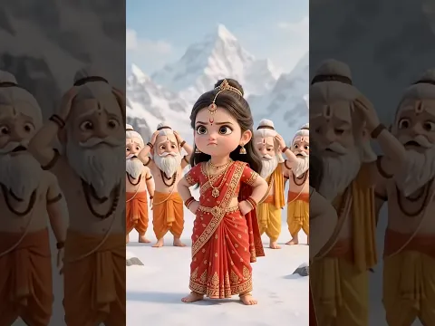 JAB ZID PE AA GYI PARVATI in Kids Voice💛🕉️ #hanumanansh