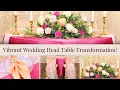 Jaw-Dropping Wedding Head Table Transformation
