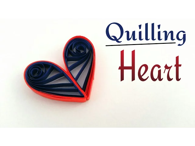 Download MP3 How to make a easy Heart 💕 using Quilling paper - Tutorial