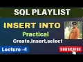 4 INSERT Statement in SQL SQL Tutorial