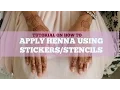 DIY Henna Tutorial How to Apply Henna using The Sewist