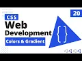 20 CSS Colors Gradient CSS Bangla Tutorial CSS3 Bangla Tutorial Complete Web Development