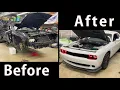 BUILDING A V6 DODGE CHALLENGER INTO A 392 HEMI SCAT PACK IN 8 MINUTES
