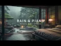 3 Hours Relaxing Sleep Music with Rain Sounds - Peaceful Music in the Warm Bedroom, Stress Relief
