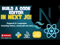Code Editor using Next JS