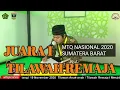 Download Lagu JUARA 1 TILAWAH REMAJA PUTRA | MUHAMMAD REZA MAULANA NURDIN | MTQ NASIONAL 2020 PADANG/SUMBAR