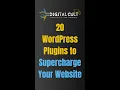 Optimize Your WordPress Site with These 20 Plugins