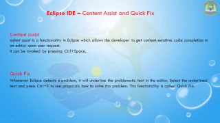Lesson - 12 Eclipse IDE