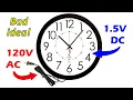 The WRONG way to make an AC-powered clock