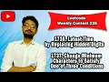 Leetcode Weekly Contest 225 PROBLEM 1736 1737 BITS PILANI