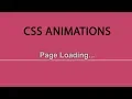 CSS Animations Page Loading Animation csPoint