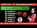 random module in Python Python random module CBSE Class 11 and 12 Computer Science