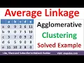 Average Linkage Hierarchical Agglomerative Clustering Algorithm draw dendrogram in ML Mahesh Huddar