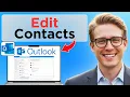 How To Edit And Update Contacts In Outlook Address Book Updated 2026