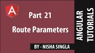 Route Parameters - Angular Tutorial