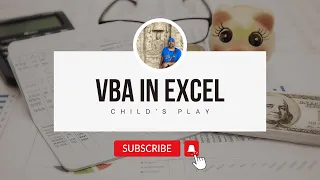 XL VBA - A Child s Play