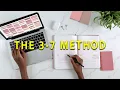 My 3-7 Time Blocking Method to GET EVERYTHING DONE