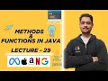 Method Functions in Java Types of Methods Lecture - 29