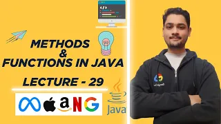 Method Functions in Java Types of Methods Lecture - 29