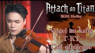 Download Attack on Titan OST『Vogel im Käfig / T-KT / Call of Silence』Emotional Violin Medley┃BoyViolin MP3