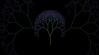Fractal tree - Math is beautiful