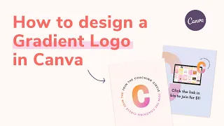 How to design a Gradient-Style Logo in Canva