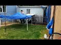 Ozark Trail 10X10 slant leg Canopy Set up