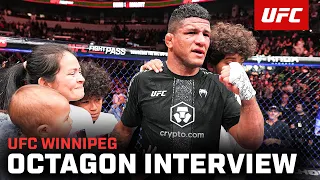 Gilbert Burns Octagon Interview UFC Winnipeg