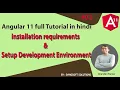 installation requirements Setup Development Environment Angular 11 Full Tutorial in Hindi