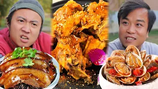 盲盒开出满汉全席：大壮抢到鲍鱼，白毛端出整只脆皮烤鸡！