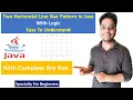 Star Pattern - 18 How to Print Two Horizontal Line Star Pattern in Java in Visual Studio Code