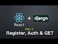 Django and React Full CRUD part3 Register GET and auth token
