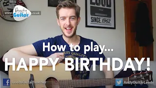 Download Happy Birthday EASY Guitar Tutorial (How to play) MP3