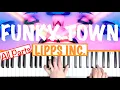 How to play FUNKY TOWN - Lipps Inc Piano Tutorial