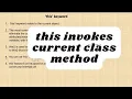 this keyword in Java this invokes current class method