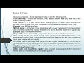 INTRODUCTION TO JAVA - Basic Syntax