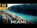 MIAMI TSUNAMI Super Realistic Giant Wave Destroys South Beach AI FICTIONAL